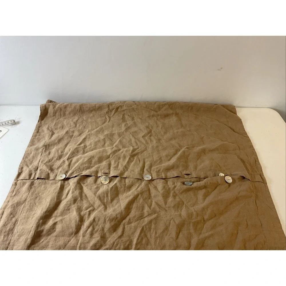 Bella Notte Linens Euro Pillow Sham Brown Mother of Pearl Plain Edge Made in USA